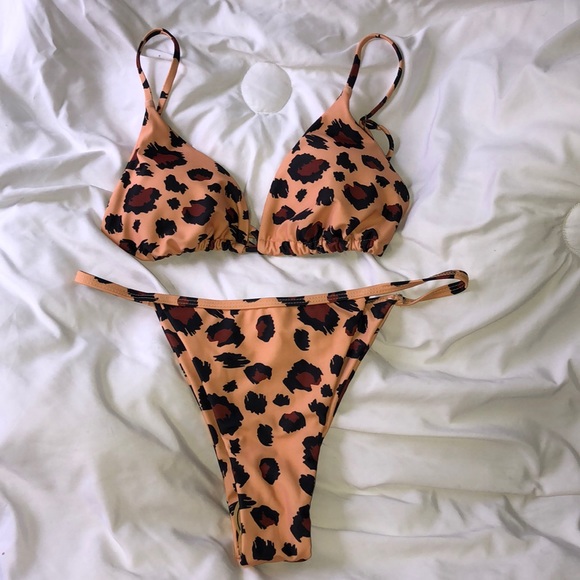 Brandy Melville Other - Cheetah Print String Bikini